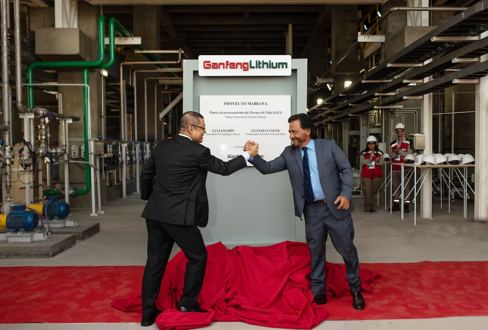 Inauguración de Ganfeng, planta de cloruro de litio en Salta