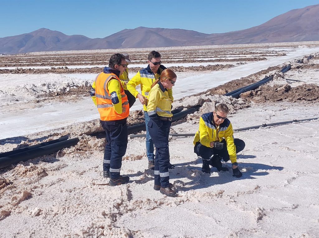 Jakob Stausholm, Rio Tinto CEO, at Rincon lithium project in Argentina