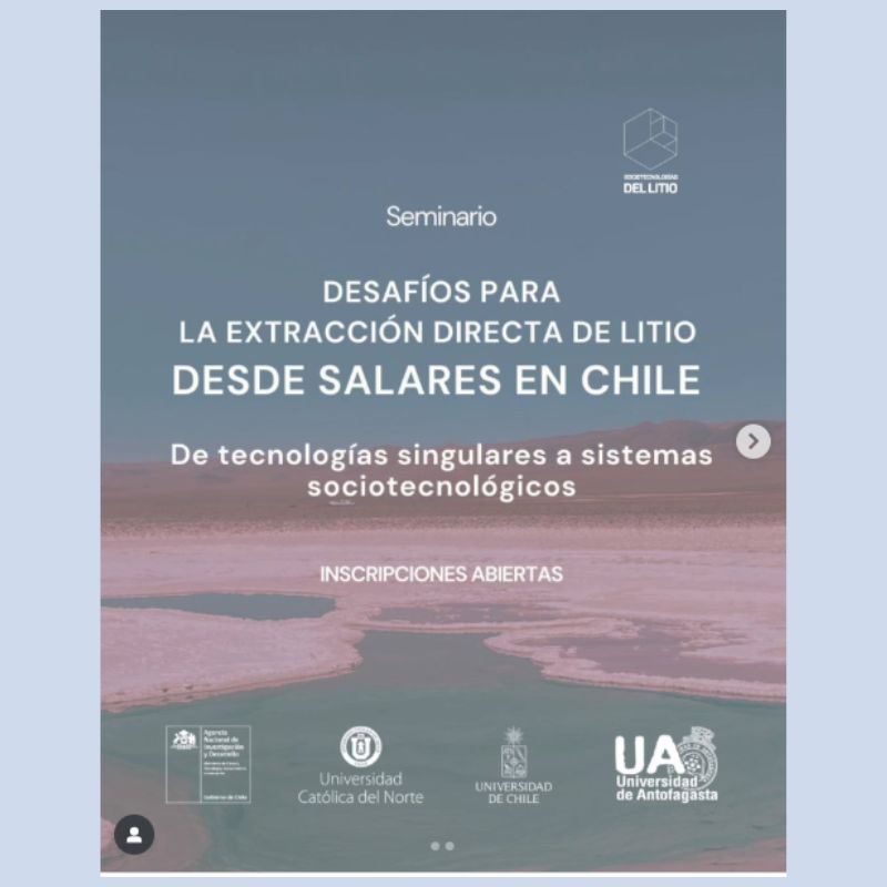 seminario litio chile extracción directa direct extraction