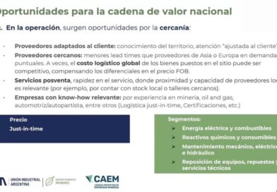 proveedores suppliers argentina litio cobre lithiuim copper cadena de valor supply chain mineria mining