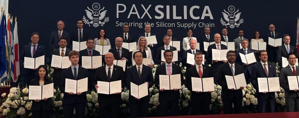 Pax Silica Argentina US EEUU minerales críticos critical minerals supply chain AI IA