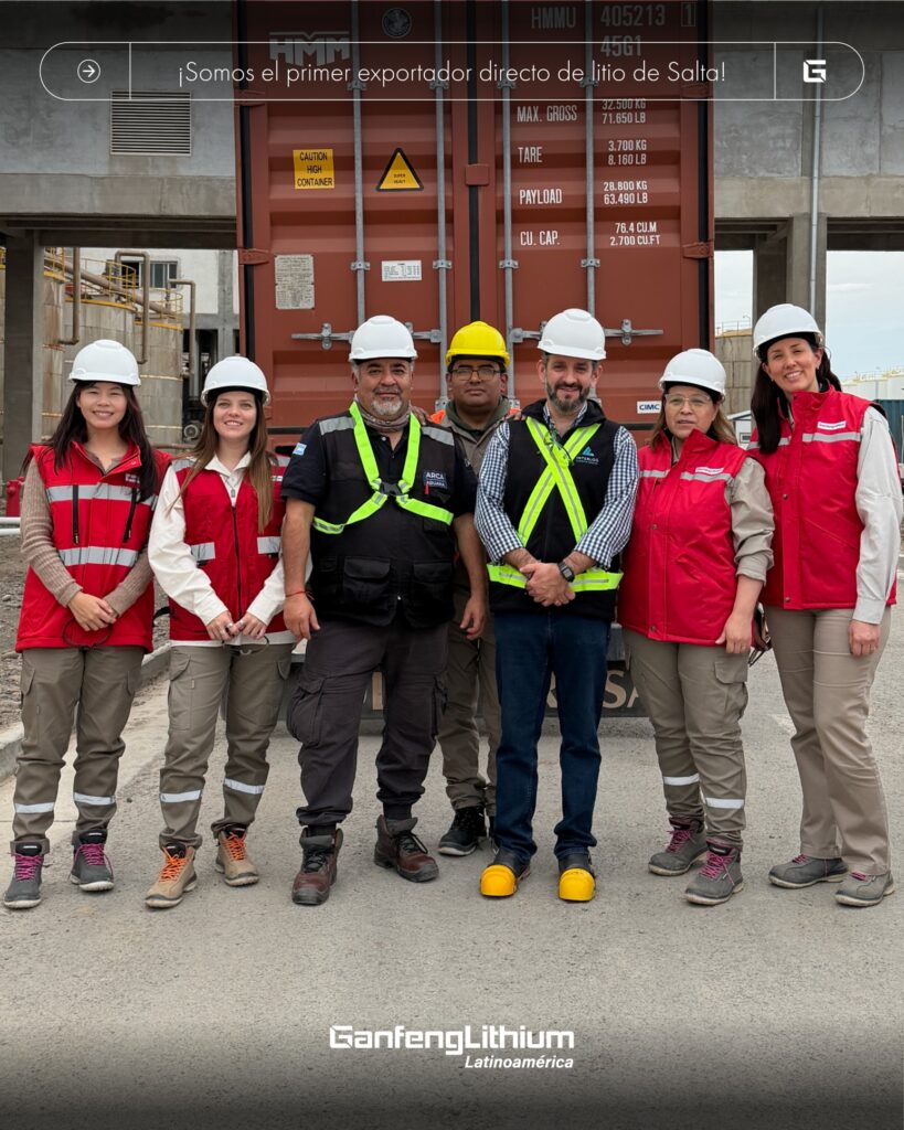 ganfeng lithium salta litio aduana en planta